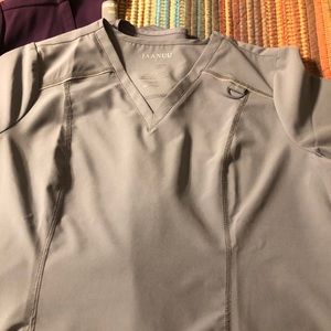 2 Jaanuu gray tops, Large
